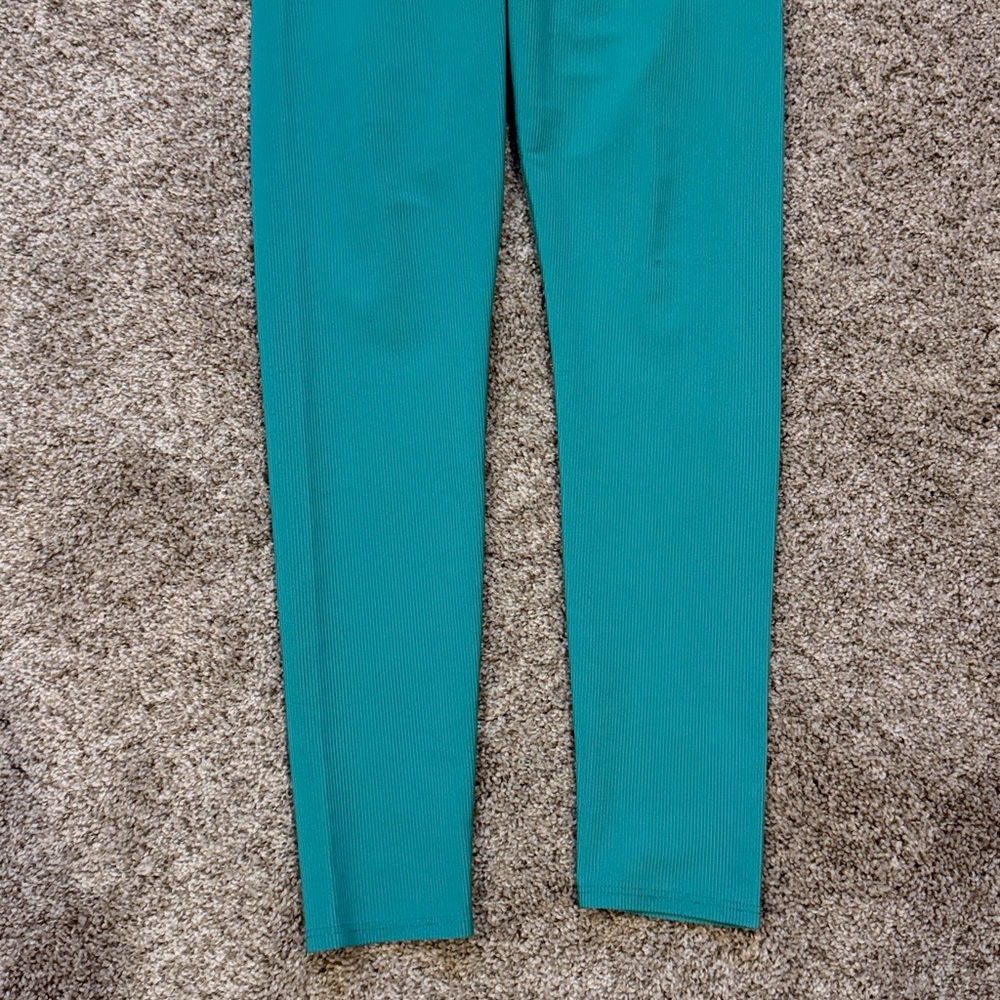 Beach Riot Teal Ribbed Legging - Picture 3 of 5